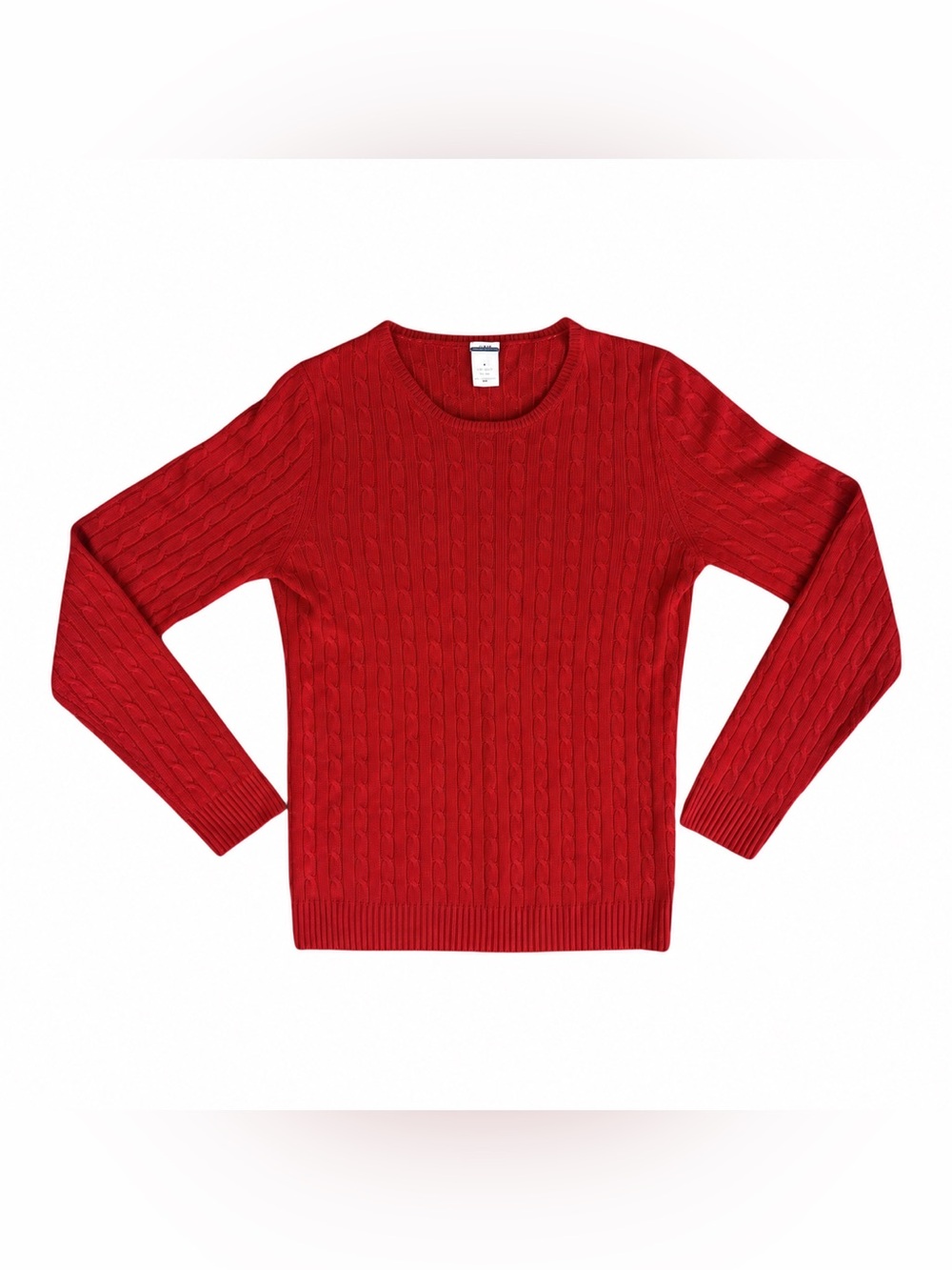 J.Crew 100% Cashmere Cable Knit Sweater Red S NWOT